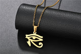 Eye Of Horus  Stainless Steel Clavicle Chain Necklace
